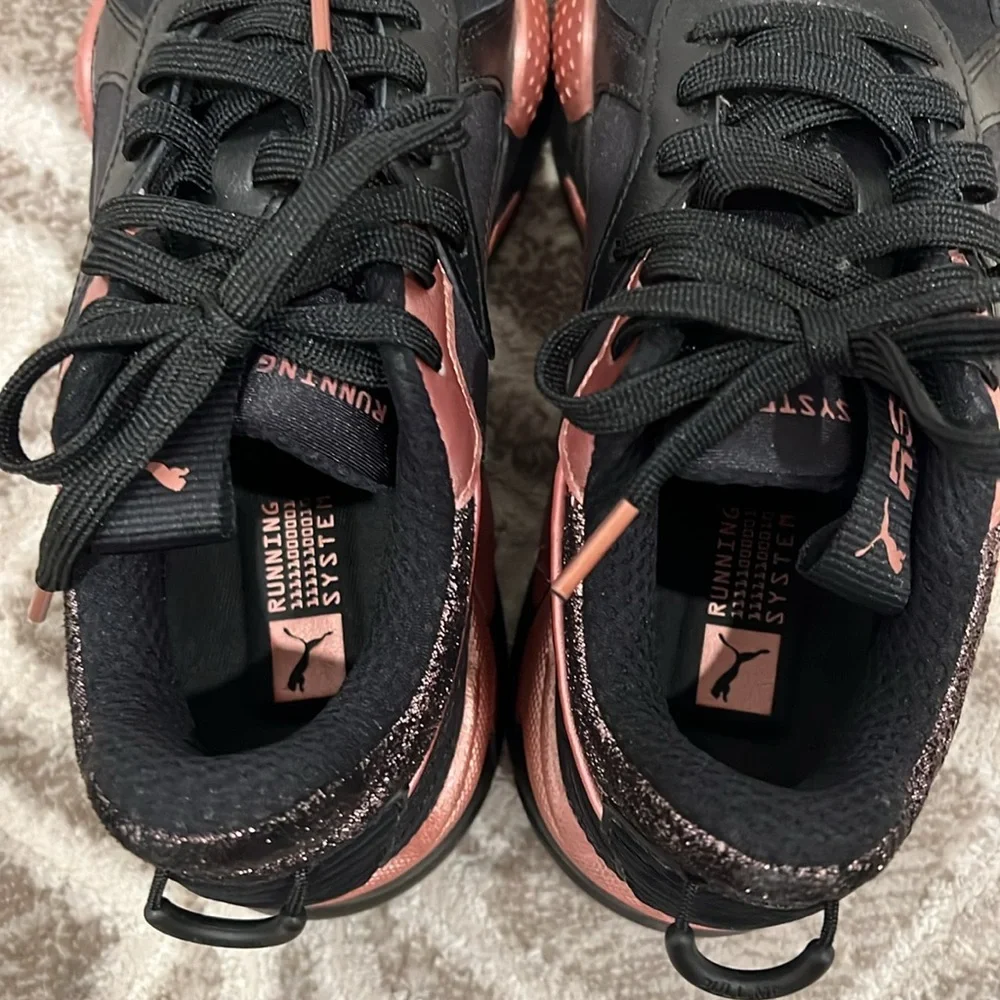 Puma RS-X Collection Black/Rose Women Running Sneakers/ Size 7.5/ Like New - Picture 10 of 11